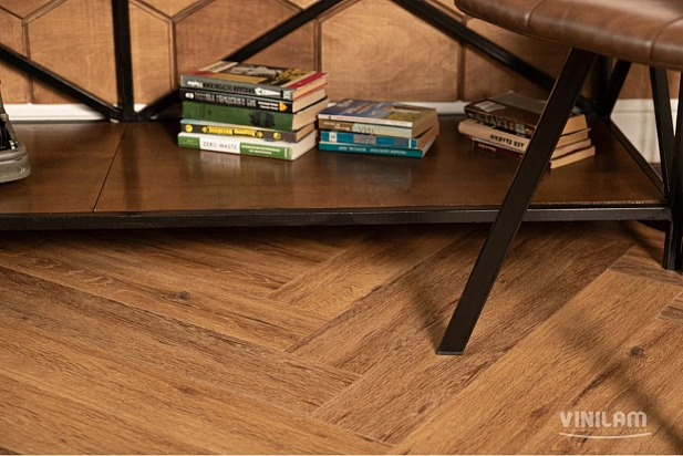 Плитка Vinilam Herringbone GD 11210 Паркет Де Вилль