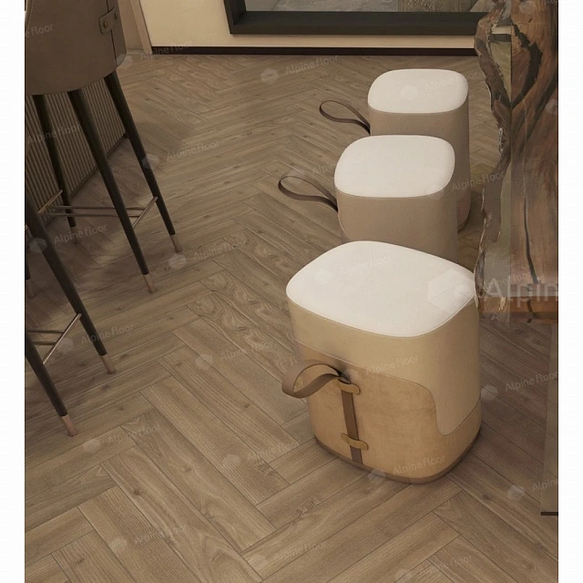 Ламинат Alpine Floor Herringbone 12 Дуб Калабрия LF105-09