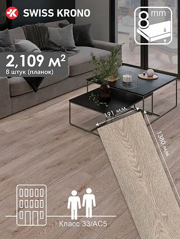Ламинат Kronostar Biom D50537 Дуб Трайон