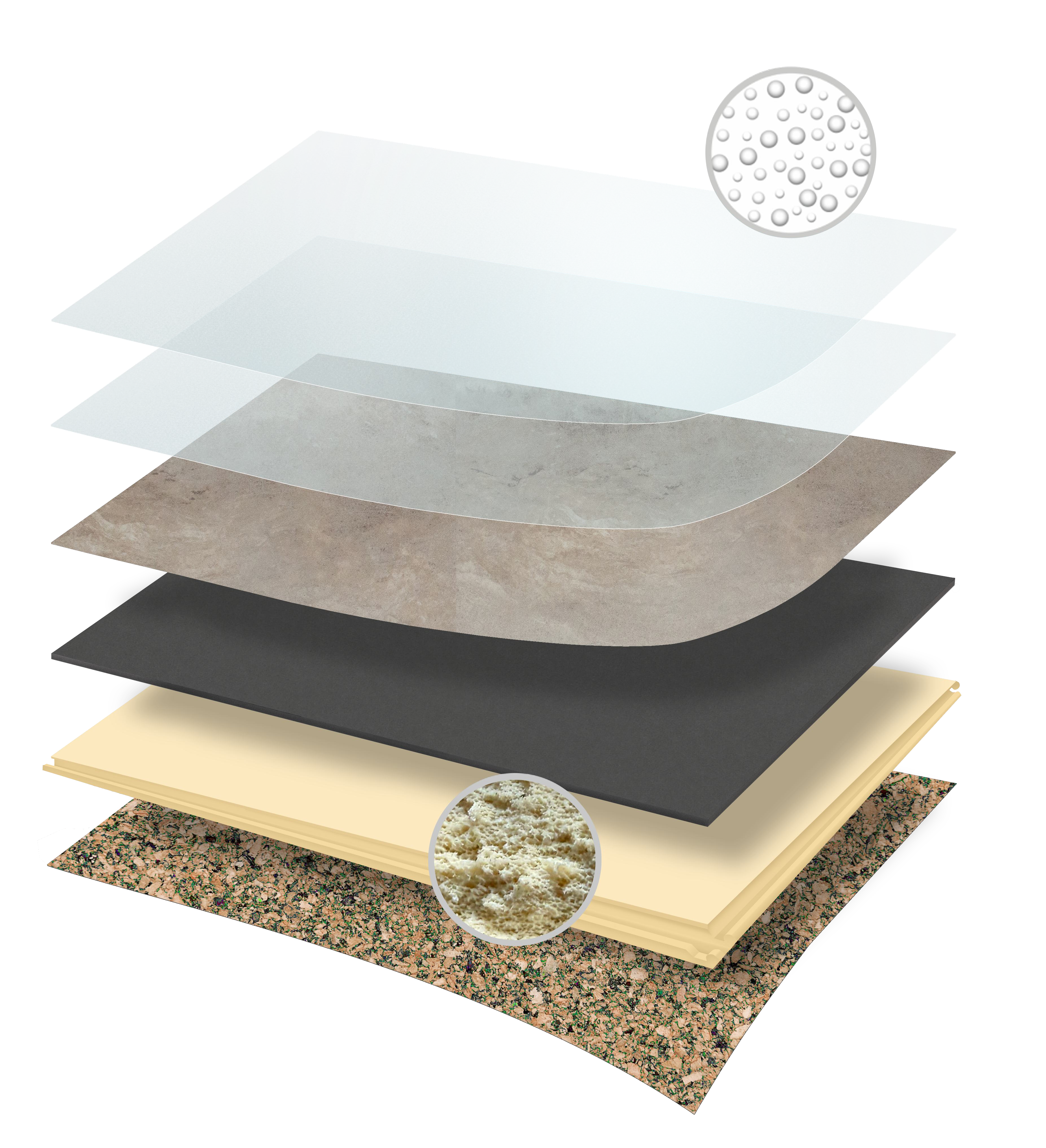 Конструкция покрытия CERAMO VINILAM STONE